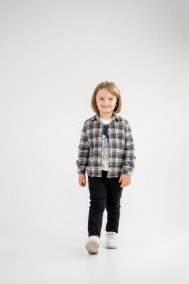 Wholesale Boys 3-Piece Shirt T-Shirt and Pants Set 8-12Y Lemon 1015-9977-05 - Lemon (1)