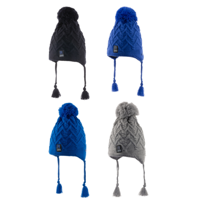 Wholesale Boys 6-Piece Knitted Hat 4-8Y kitti 1085-K23130-10 - kitti
