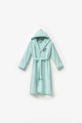 Wholesale Boys' Bathrobe 13-16Y Ramel Kids 1072-415 Mint Green 