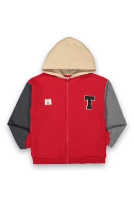 Wholesale Boys Cardigan with Hooded 6-9Y Tuffy 1099-301 - Tuffy (1)