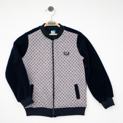 Wholesale Boys Cardigan with Zipper 2-5Y Timo 1018-T4EDÜ012221972 - Timo (1)