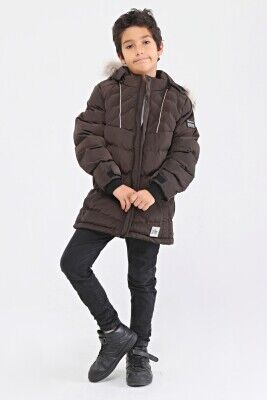 Wholesale Boys Coat 6-14Y Benitto Kids 2007-51237 Brown