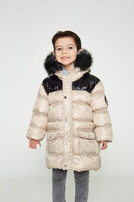 Wholesale Boys Coat 6-14Y Benitto Kids 2007-51242 Beige