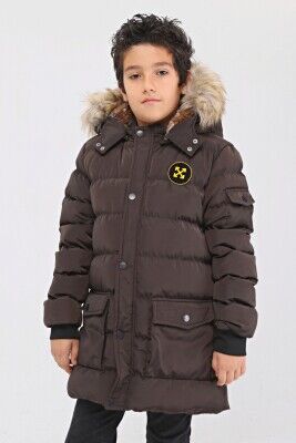Wholesale Boys Coat 6-14Y Benitto Kids 2007-51260 Brown