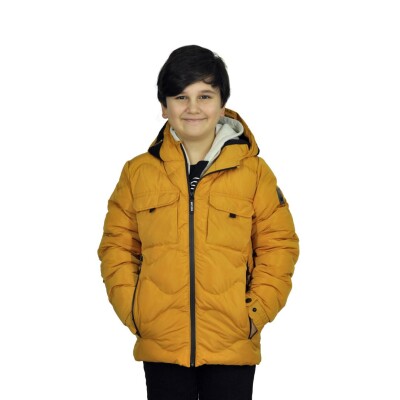 Wholesale Boys Coats 6-14Y Benitto Kids 2007-51230 Mustard