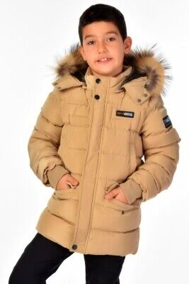 Wholesale Boys Coats 6-14Y Benitto Kids 2007-51246 Beige