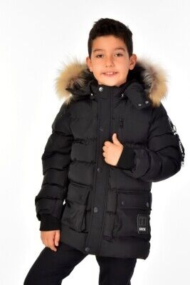 Wholesale Boys Coats 6-14Y Benitto Kids 2007-51254 Black