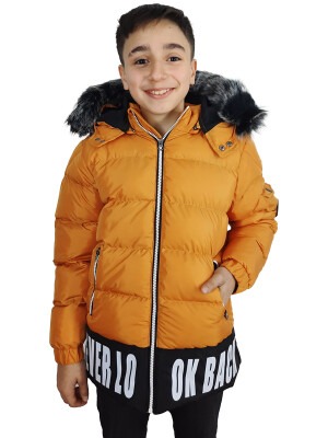 Wholesale Boys Coats 6-14Y Benitto Kids 2007-51265 Mustard