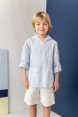 Wholesale Boys Denim Shirt 1-14Y Zeyland 1070-251Z3SCG81 - Zeyland