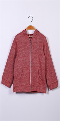 Wholesale Boys Hooded Cardigan 5-12Y Zeyland 1070-221Z2LPY21B Red