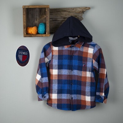 Wholesale Boys Hooded Shirt 2-5Y Timo 1018-T3EDÜ014239152 - Timo (1)