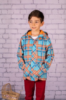 Wholesale Boys Hoodie Raincoat 2-7Y Zeyland 1070-231Z1YMR21 Orange