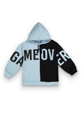Wholesale Boys Hoodie Sweatshirt 6-9Y Tuffy 1099-7112 Ice blue