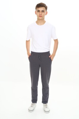 Wholesale Boys' Jogger Sweatpants 11-14Y Nickel 2060-20083-3 Smoked Color