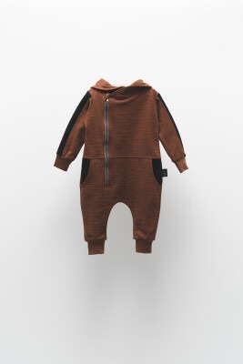 Wholesale Boys Jumpsuit with Zipper 2-5Y Moi Noi 1058-MN10662 Brown