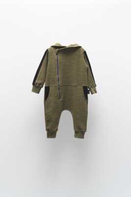 Wholesale Boys Jumpsuit with Zipper 2-5Y Moi Noi 1058-MN10662 Khaki