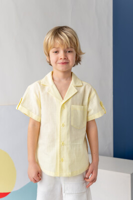 Wholesale Boys Linen Shirt 1-14Y Zeyland 1070-251Z3KTN84 - Zeyland (1)