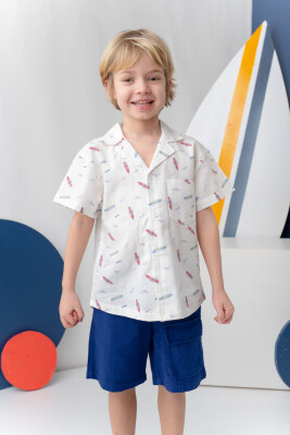 Wholesale Boys Linen Shirt 1-14Y Zeyland 1070-251Z3KTN85A - Zeyland