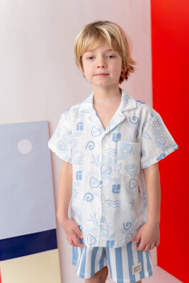 Wholesale Boys Linen Shirt 1-14Y Zeyland 1070-251Z3KTN85B - Zeyland