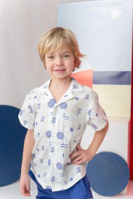 Wholesale Boys Linen Shirt 1-14Y Zeyland 1070-251Z3KTN85C - Zeyland