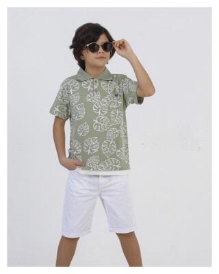 Wholesale Boys Patterned T-Shirt 10-13Y Tuffy 1099-8152 - Tuffy