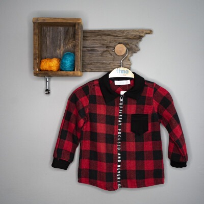 Wholesale Boys Plaid Shirt 2-5Y Timo 1018-T3EDÜ014238252 - Timo (1)