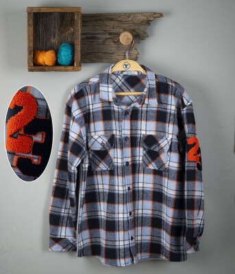 Wholesale Boys Plaid Shirt 6-9Y Timo 1018-T3EDÜ014239123 - Timo