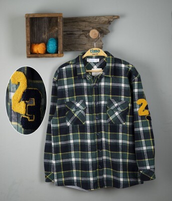 Wholesale Boys Plaid Shirt 6-9Y Timo 1018-T3EDÜ014239123 - Timo (1)