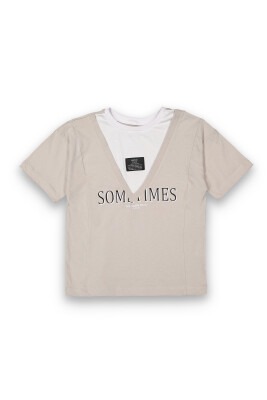 Wholesale Boys Printed T-Shirt 10-13Y Tuffy 1099-8150 Gray