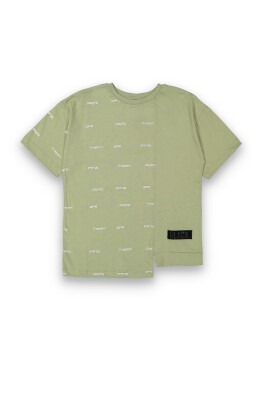 Wholesale Boys Printed T-Shirt 10-13Y Tuffy 1099-8153 Khaki