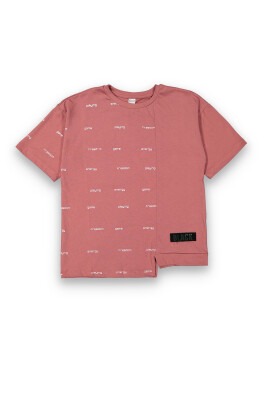 Wholesale Boys Printed T-Shirt 10-13Y Tuffy 1099-8153 Tile Red 