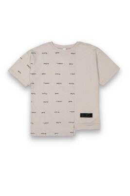 Wholesale Boys Printed T-Shirt 10-13Y Tuffy 1099-8153 Gray