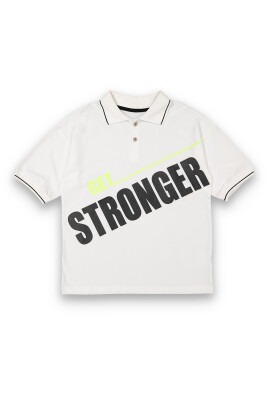 Wholesale Boys Printed T-Shirt 10-13Y Tuffy 1099-8158 White