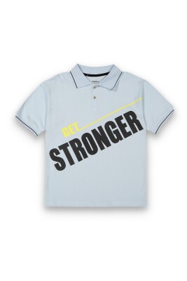 Wholesale Boys Printed T-Shirt 10-13Y Tuffy 1099-8158 Ice blue