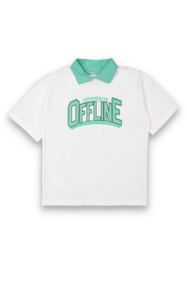 Wholesale Boys Printed T-Shirt 10-13Y Tuffy 1099-8164 White