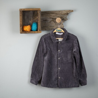Wholesale Boys Shirt 2-5Y Timo 1018-T3EDÜ014237662 Gray