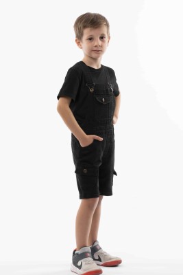 Wholesale Boys Shorts Denim Overalls (T-shirt Not Included) 2-5Y Varol Kids 1073-8015 - Varol Kids