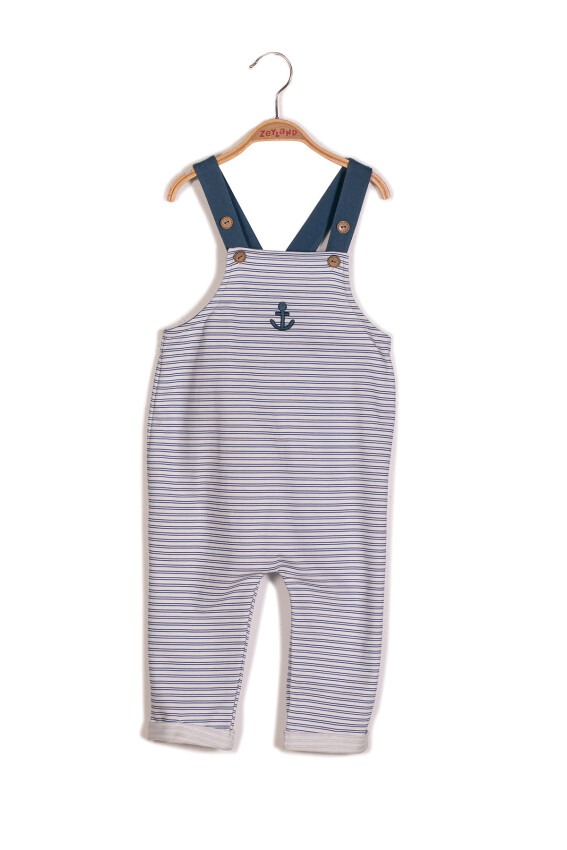 Wholesale Boys Striped Overalls 2-7Y Zeyland 1070-231M3SDR41 - 1