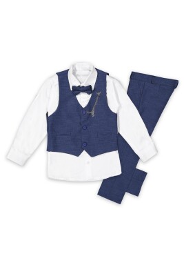 Wholesale Boys Suit Set with Vest and Chain Accessory 5-8Y Terry 1036-5583 - Terry (1)