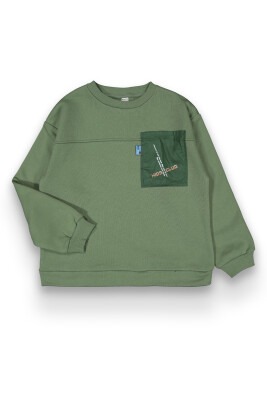 Wholesale Boys Sweatshirt 10-13Y Tuffy 1099-368 Green