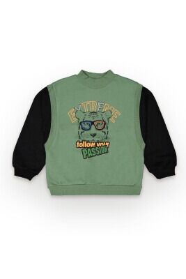 Wholesale Boys Sweatshirt 10-13Y Tuffy 1099-7159 Green