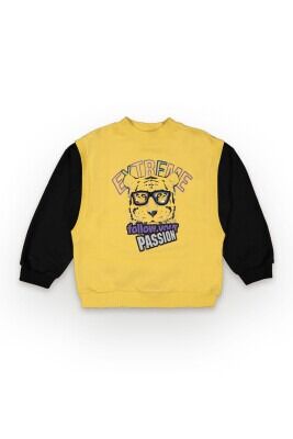 Wholesale Boys Sweatshirt 6-9Y Tuffy 1099-7114 Mustard