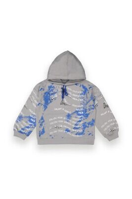 Wholesale Boys Sweatshirt with Printed 10-13Y Tuffy 1099-7111 Gray