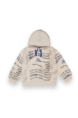 Wholesale Boys Sweatshirt with Printed 10-13Y Tuffy 1099-7111 Beige