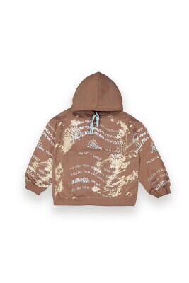 Wholesale Boys Sweatshirt with Printed 10-13Y Tuffy 1099-7111 Light brown