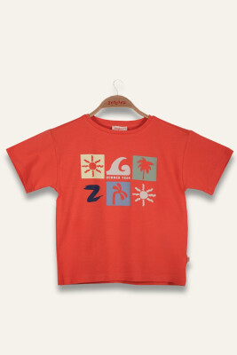 Wholesale Boys T-shirt 1-14Y Zeyland 1070-251Z3SCG51 Coral2