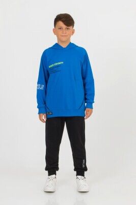 Wholesale Boys Tracksuit Set 9-14Y DMB Boys&Girls 1081-4969 Saxe