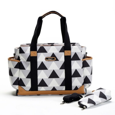 Wholesale Diaper Bag Baby Care 0-12M My Collection 1082-6740 Grey-Black