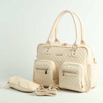 Wholesale Diaper Bag Baby Care 0-12M My Collection 1082-7010 Cream