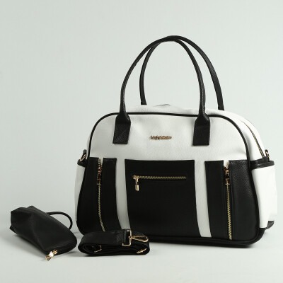 Wholesale Diaper Bag Baby Care My Collection 1082-7120 Black-White